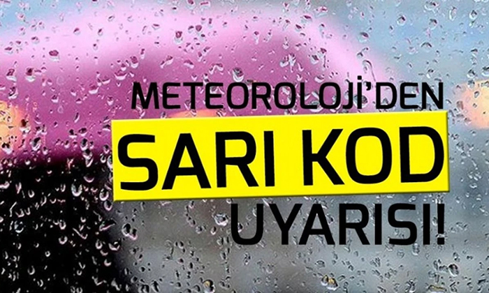 13 il için sarı kodlu uyarı!
